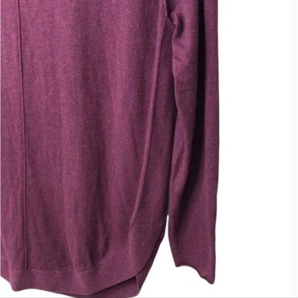 Caslon Burgundy Cowl Neck Tunic Style Sweater - Picture 6 of 7